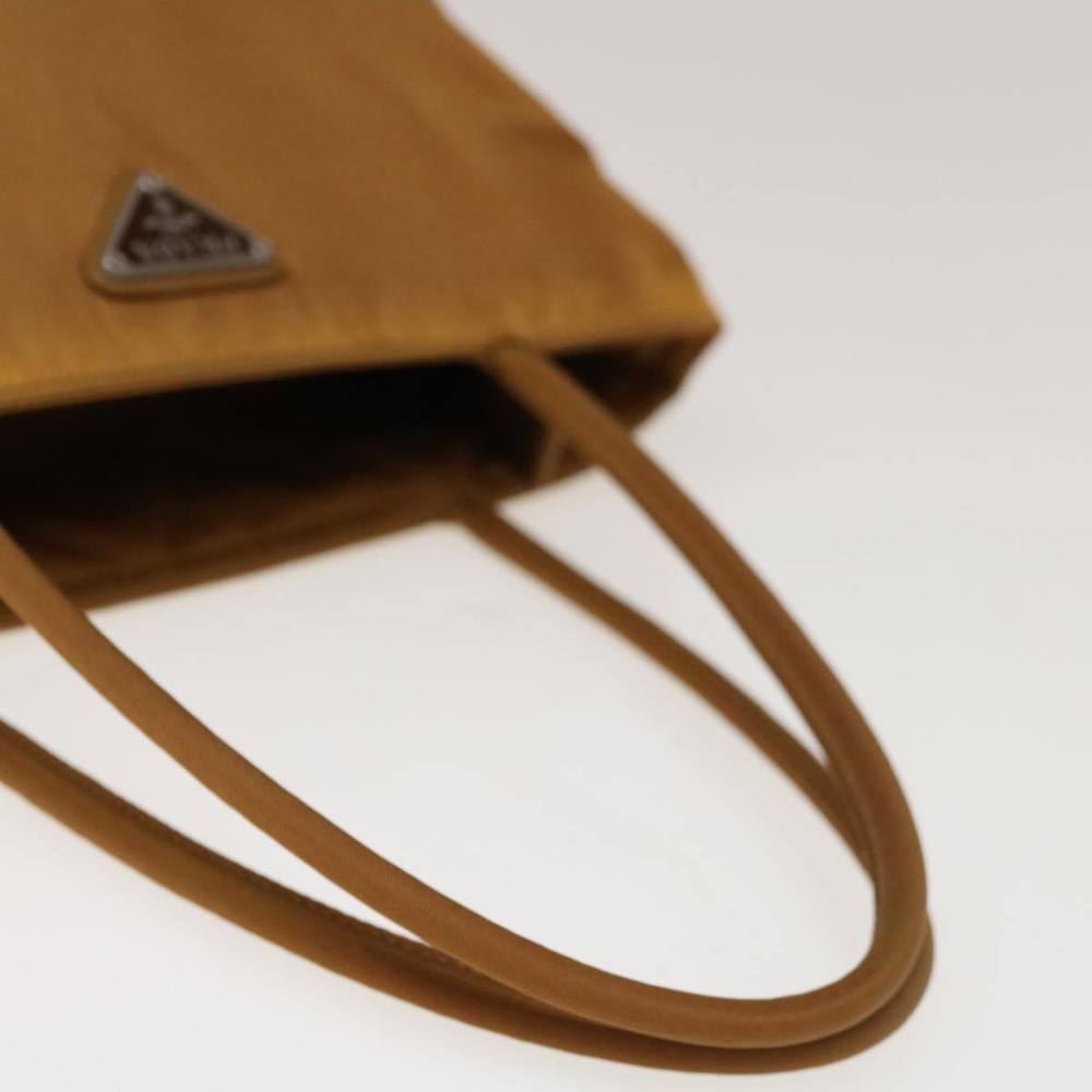 PRADA Hand Bag Nylon Bronze Auth ac2765 - Picture 7 of 16